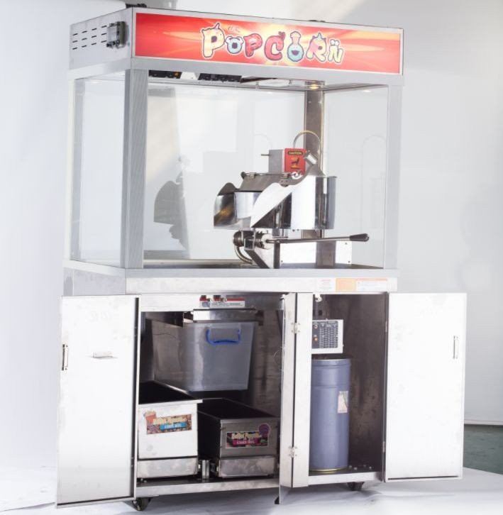 popcorn machine cabinet
